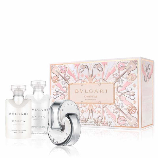 Bvlgari Omnia Crystalline Gift Set for Her 40ml EDT, Body Lotion & Shower Gel