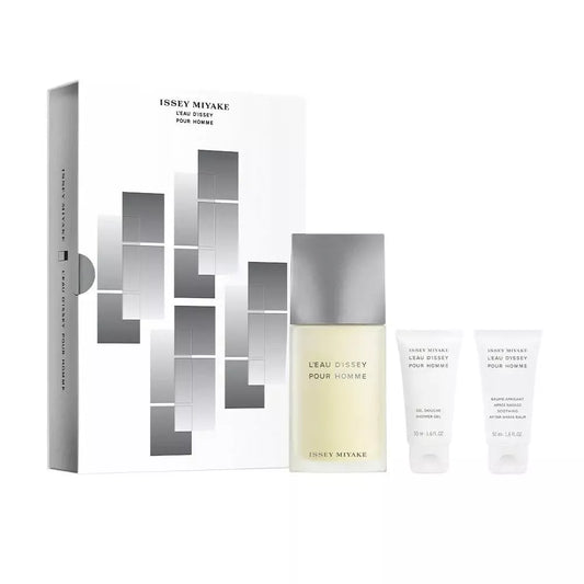 Issey Miyake L'Eau D'issey Pour Homme Gift Set 125ml EDT, 50ml Shower Gel & Aftershave Balm