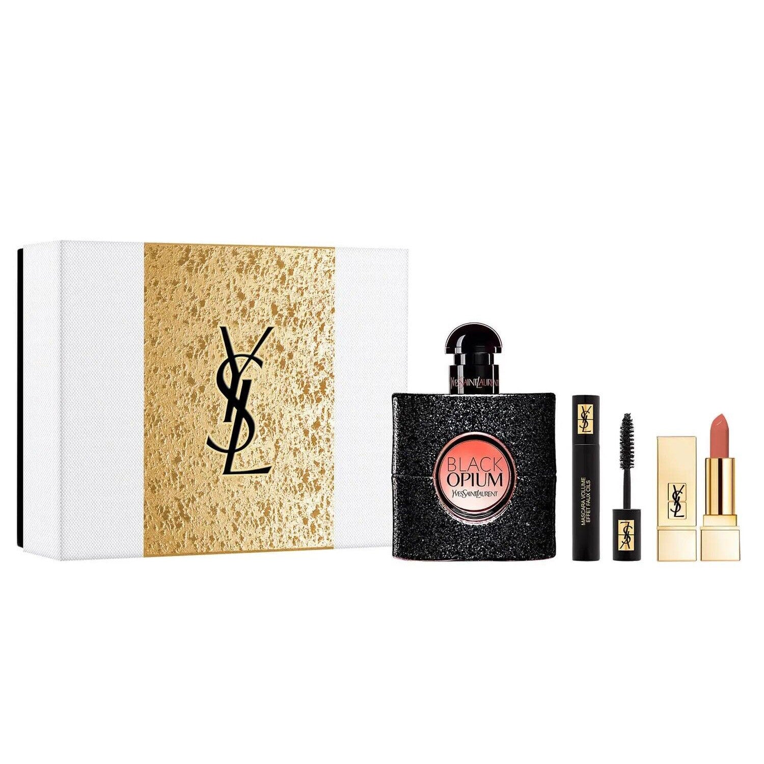 Yves Saint Laurent Black Opium 50ml EDP, Lipstick 2ml