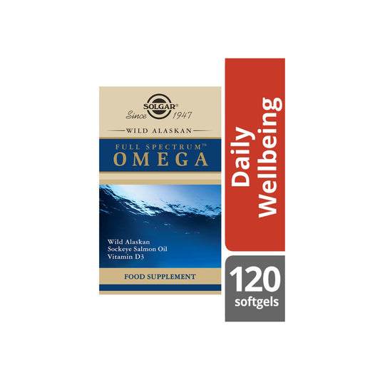 Solgar® Wild Alaskan Full Spectrum Omega Softgels - Pack of 120
