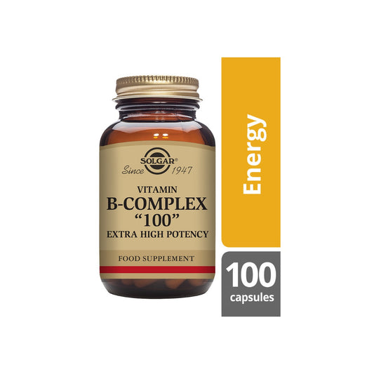 Solgar® Vitamin B-Complex "100" Extra High Potency Vegetable Capsules - Pack of 100