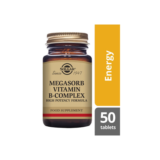 Solgar® Megasorb Vitamin B-Complex High Potency Tablets - 50 Pack