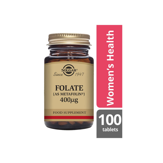 Solgar® Folate (as Metafolin®) 400 µg Tablets - Pack of 100