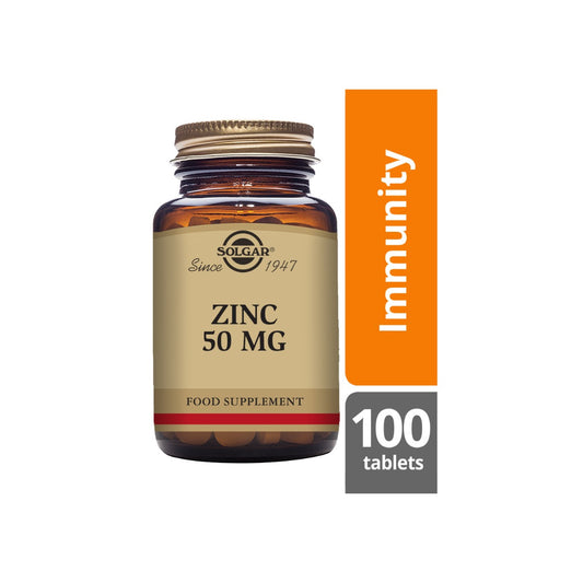 Solgar® Zinc 50 mg Tablets - Pack of 100