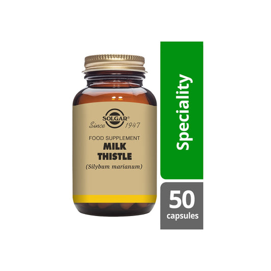Solgar® Milk Thistle Vegetable Capsules - Pack of 50