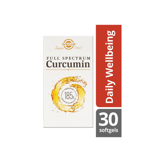 Solgar® Full Spectrum Curcumin 185x Softgels - Pack of 30
