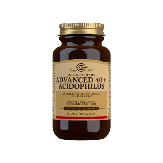 Solgar® Advanced 40+ Acidophilus Vegetable Capsules - Pack of 60