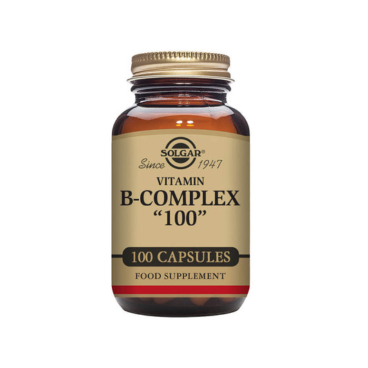 Solgar® Vitamin B-Complex "100" Extra High Potency Vegetable Capsules - Pack of 100