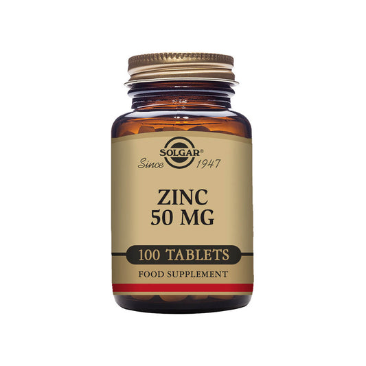 Solgar® Zinc 50 mg Tablets - Pack of 100