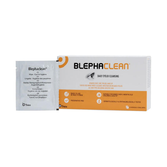 Blephaclean Sterile Ready To Use Wipes For Blepharitis & Dry Eye (x20 Wipes)