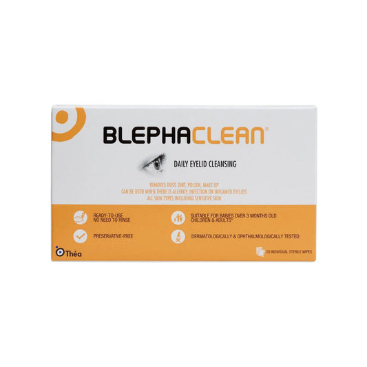 Blephaclean Sterile Ready To Use Wipes For Blepharitis & Dry Eye (x20 Wipes)