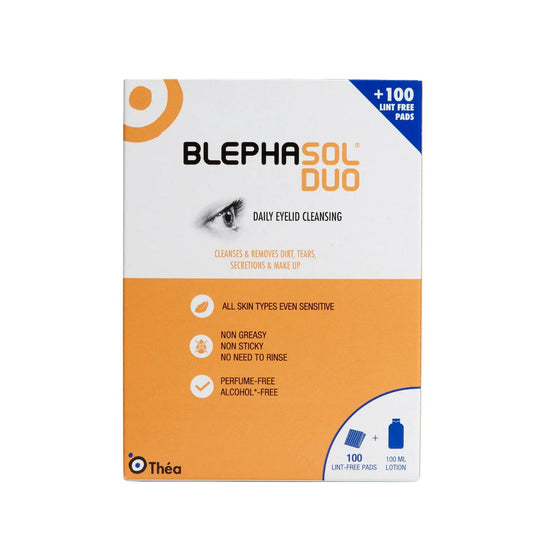 Blephasol DUO Eyelid Hygiene Lotion 100ml + 100 Lint-Free Pads