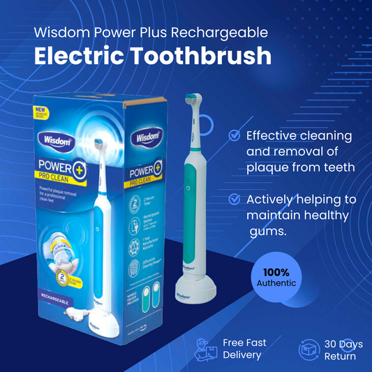 Wisdom Power+ Pro Clean Rechargeable Electric Toothbrush Brand New and Authentic