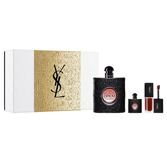 Yves Saint Laurent Black Opium 90ml EDP, 6ml Velvet Cream & 7.5ml Travel Spray Gift Set