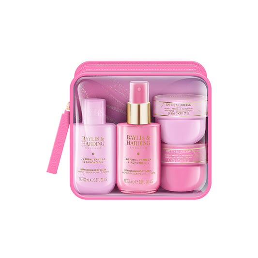 Baylis & Harding Jojoba, Vanilla & Almond Oil Travel Bag Gift Set