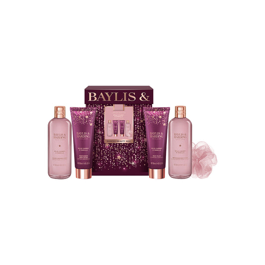 Baylis & Harding Wild Cherry & Vanilla Pamper Beauty Box Gift Set
