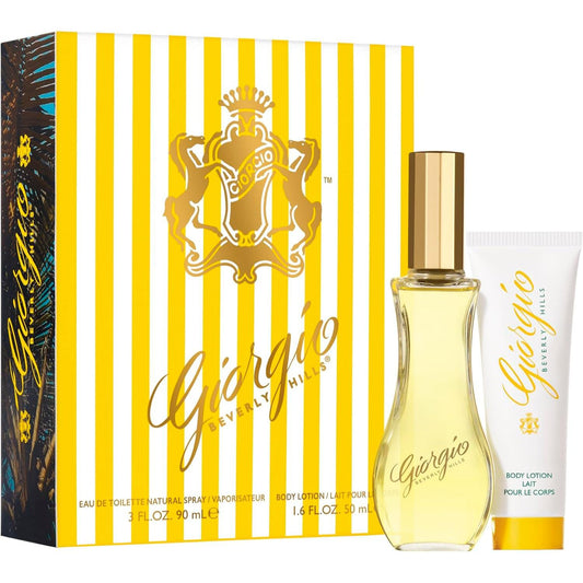 Giorgio Beverly Hills Eau de Toilette 90ml & 50ml Body Lotion Gift Set