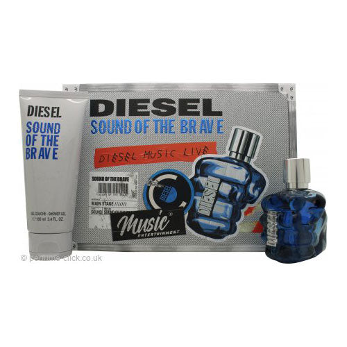 Diesel Sound of the Brave Gift Set 50ml EDT Spray & 100ML Shower Gel