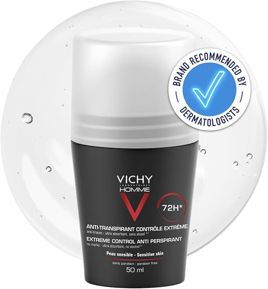 Vichy Homme Deo Roll-On 72H Extreme Control & Anti Perspirant
