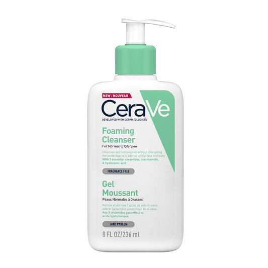 CeraVe Facial Foaming Cleanser 236ml, For Normal to Oily Skin