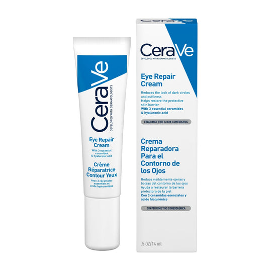 CeraVe Eye Repair Cream 14ml For Dark Circles, Puffiness & Wrinkles, Hydrate and Protect The Delicate Eye Area