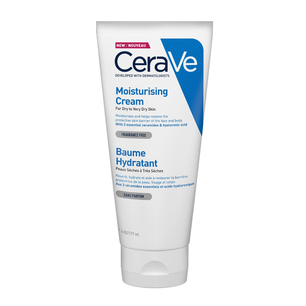 CeraVe Moisturising Cream Tube, Rich Cream For Dry to Very Dry Skin With 3 Essential Ceramides