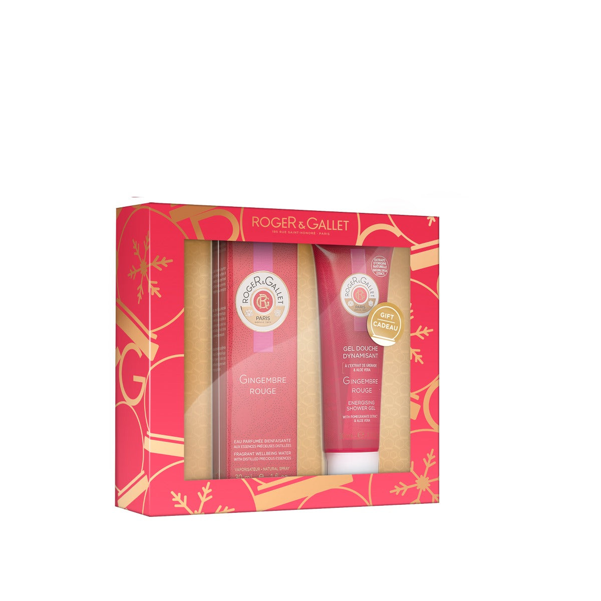Roger & Gallet Gingembre Rouge  Gift Set: Eau Fraîche fragrance 30ml + Shower Gel 50ml