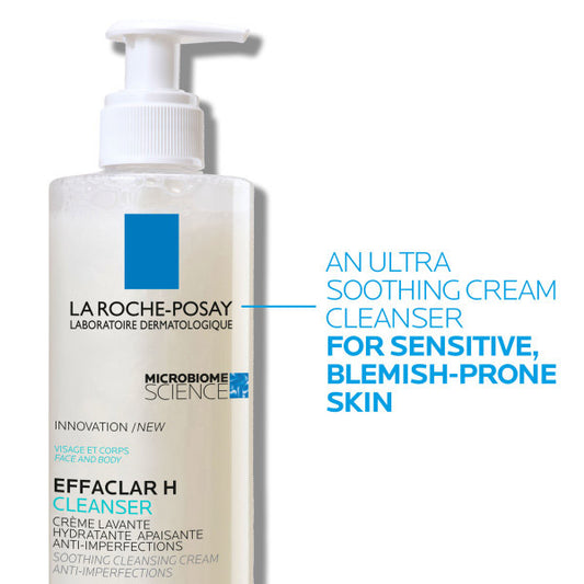 La Roche-posay Effaclar H Cleansing Cream For Oily Blemish-prone Skin 390ml