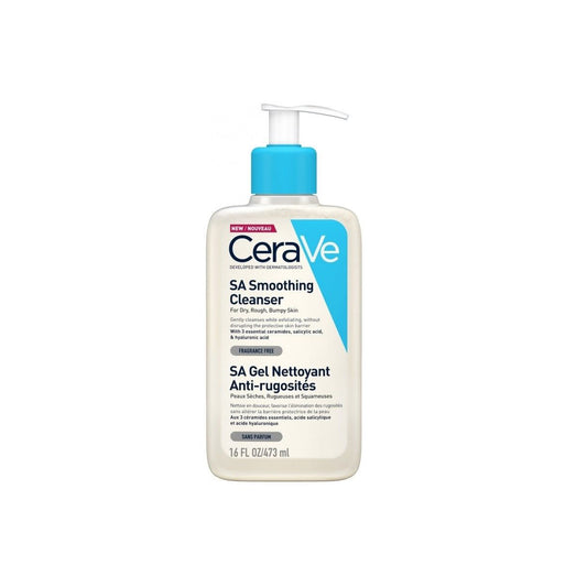 CeraVe SA Smoothing Cleanser with Salicylic Acid for Dry, Rough & Bumpy Skin 473ml