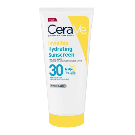 CeraVe Invisible Hydrating Sunscreen SPF50 For Body Face And All Skin Types With 3 Essential Ceramides