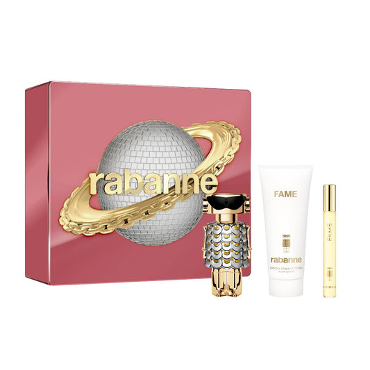 Rabanne Fame 50ml EDP, 100ml Body Lotion & 10ml Travel Spray Gift Set