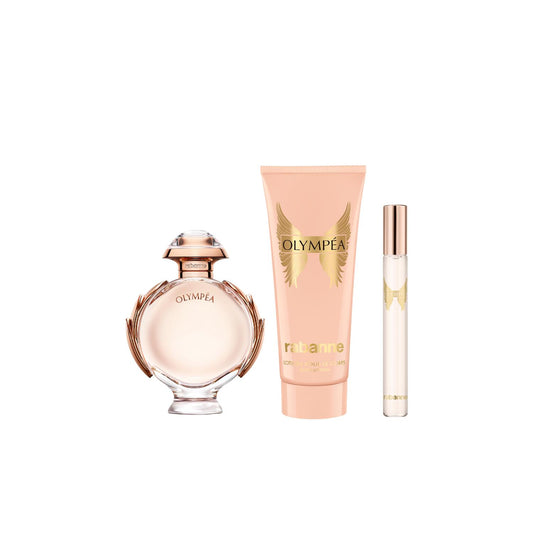 Rabanne Olympea 50ml EDP, 100ml Body Lotion & 10ml Travel Spray Gift Set