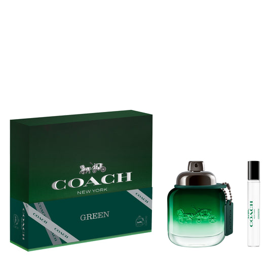 Coach Green 2023 Gift Set 60ml EDT Spray & 7.5ml Travel Spray