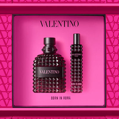 Valentino Born in Roma Uomo 50ml EDT & 15ml Travel Spray Gift Set