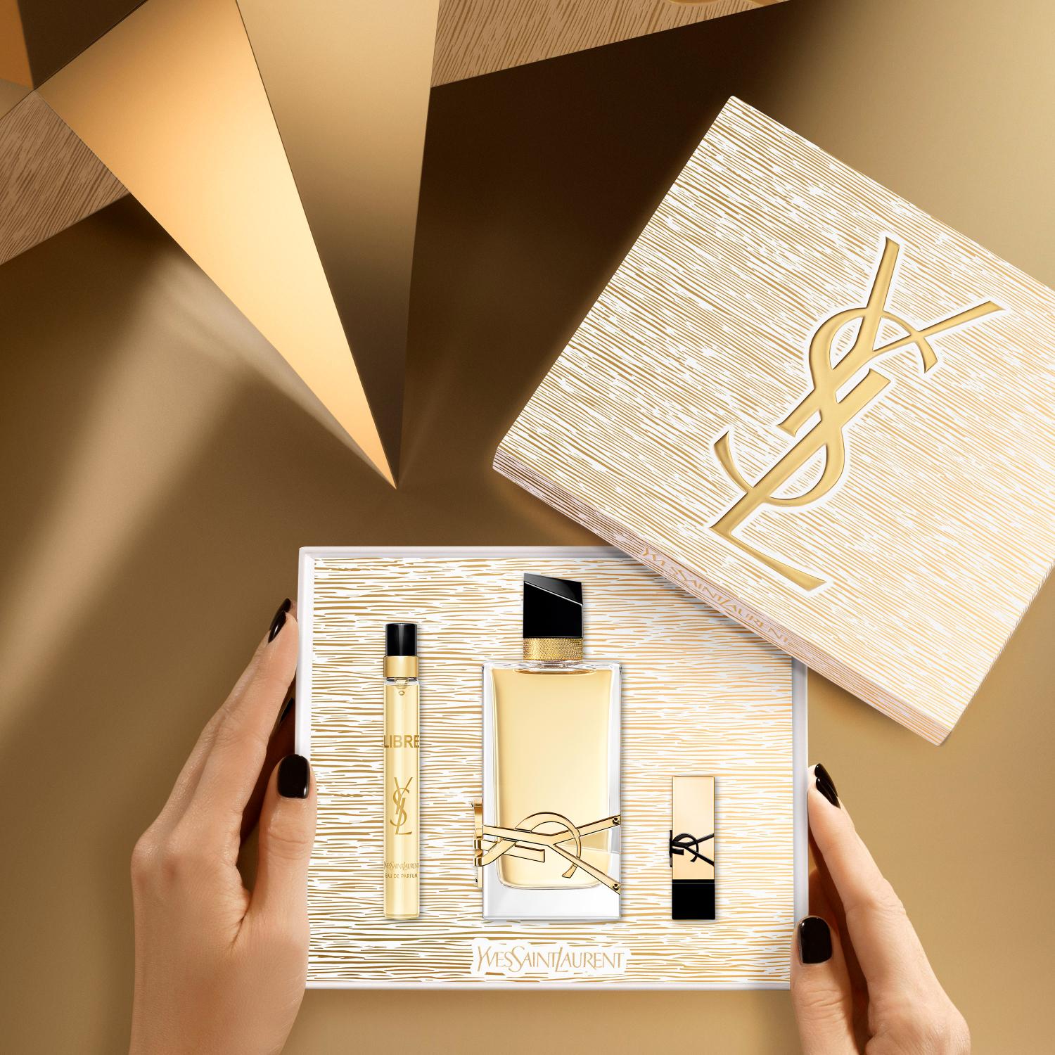 YSL Libre 90ml EDP, 10ml Travel Spray & Mini Lipstick Gift Set