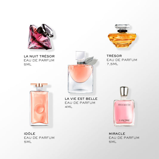 Lancome Miniatures Gift Set including La Vie Est Belle, Miracle, Idole, Tresor & La Nuit Tresor