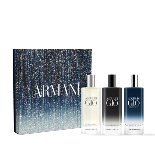 Giorgio Armani Acqua Di Gio Trio Gift Set; 15ml EDT, 15ml EDP & 15ml Parfum