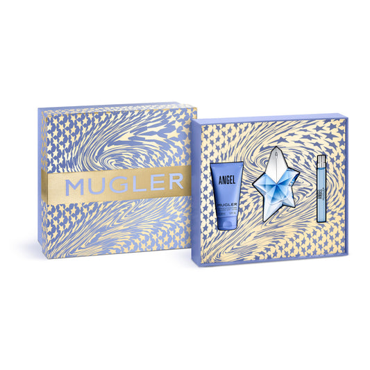 Mugler Angel 50ml EDP, 50ml Body Lotion & 10ml Travel Spray Gift Set
