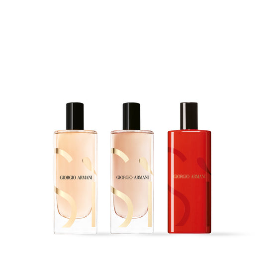 Giorgio Armani Si Trio Gift Set; 15ml EDP, 15ml EDP Intense, 15ml Si Passione