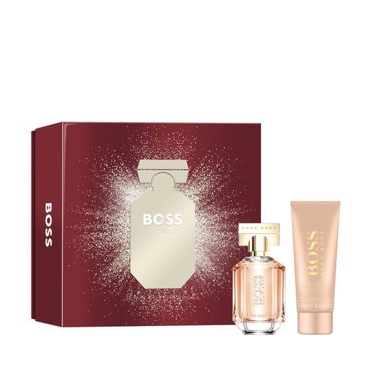 Hugo Boss The Scent Woman Gift Set 50ml EDP Spray & 75ML Body Lotion Gift Set