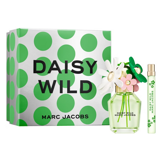 Marc Jacobs Daisy Wild Eau De Parfum For Women 50ml EDP & 10ml Travel Spray Gift Set