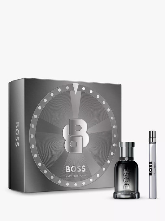 BOSS Bottled Beyond 50ml & 10ml Travel Spray Eau De Parfum For Men Duo Gift Set