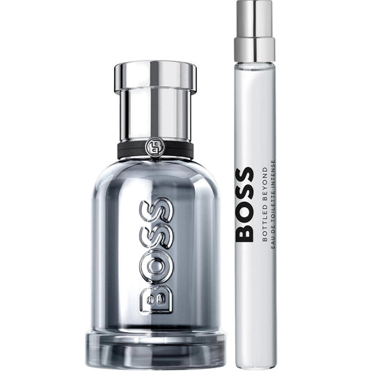 BOSS Bottled Beyond Eau de Toilette Intense 50ml & 10ml Travel Spray Holiday Fragrance Gift Set