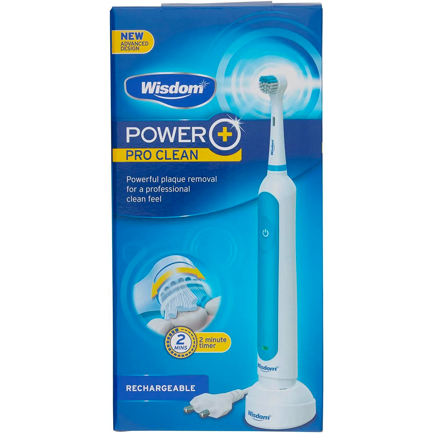 Wisdom Power+ Pro Clean Rechargeable Electric Toothbrush Brand New and Authentic