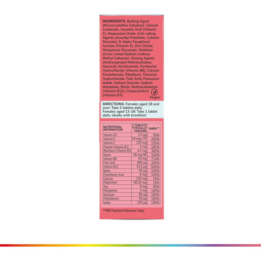 Health & Her Multivitamin for Women on Hormone Contraception, 30 Day Supply Food Supplement