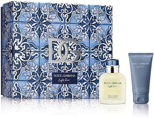 Dolce & Gabanna Light Blue for Men Gift Set 75ml EDT Spray & 50ml Aftershave Balm