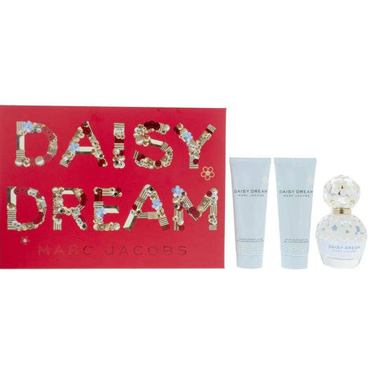 Marc Jacobs Daisy Dream 50ml EDT, 75ml Body Lotion & Shower Gel Gift Set