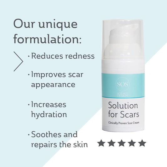 Science Of Skin; Solution for Scars 30ml Clinically Proven to Improve Appearance of Scars