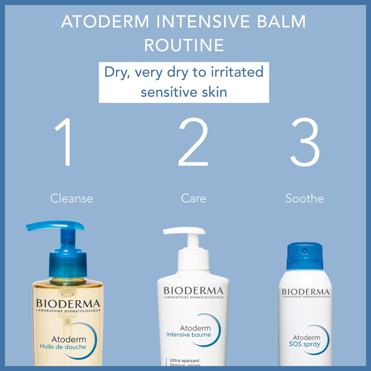 Bioderma Atoderm Intensive Balm - Ultra-Soothing Emollient Cream for Very Dry, Itchy to Eczema Prone Skin, Moisturiser Nourishes, Soothes & Reduces Itching