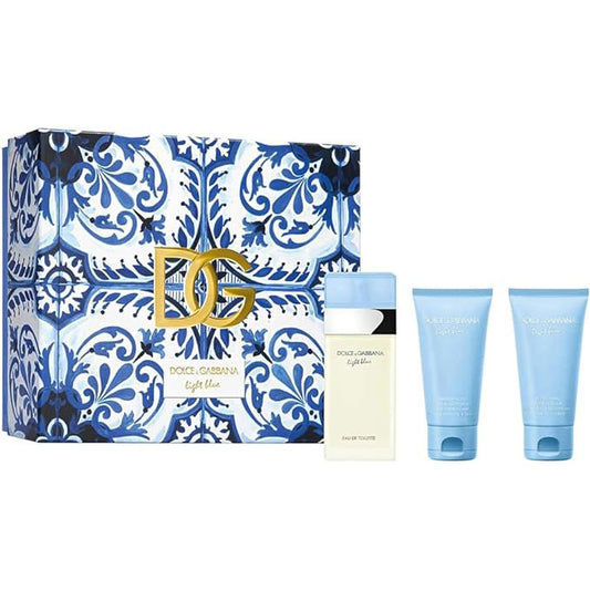 Dolce & Gabanna Light Blue Gift Set 50ml EDT 50ml, Body Cream & 50ml Shower Gel